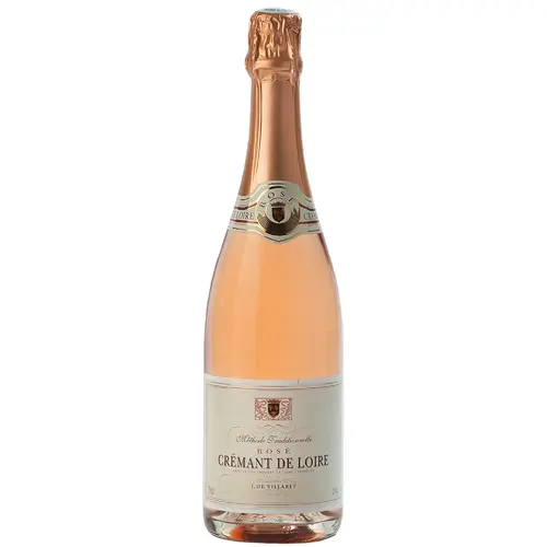 J. de Villaret (France) Cremant de Loire Rose 750ml