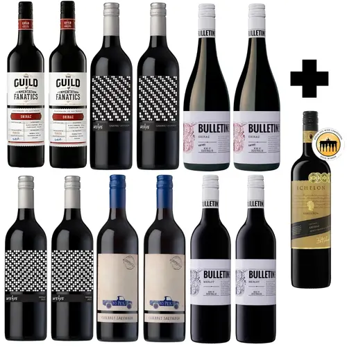 Aussie Reds Value 12 Pack + Bonus Bottle + Delivery Included